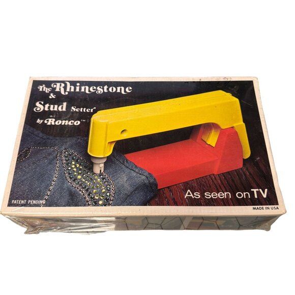 Vintage The Rhinestone & Stud Setter by Ronco 1974 USA SEALED Bedazzle Fun Kit - Picture 7 of 7